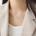 Fashion Simple Set Diamond Mini Lock Pendant Necklace Jewelry